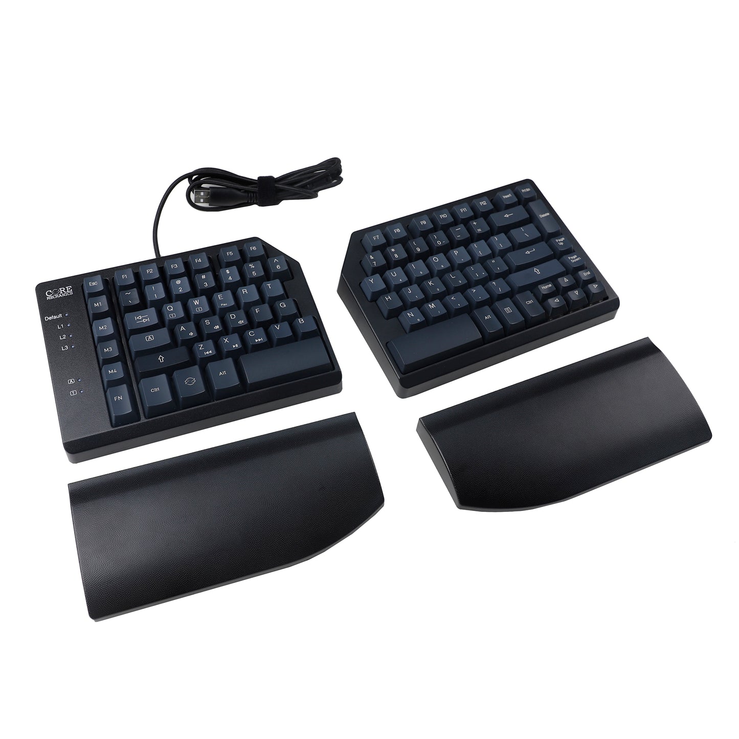 Split 75% NKRO Core Alps Matias Silent Switches Magnetic Hand Rests Ergonomics Fully Programmable Macro Mechanical Keyboard