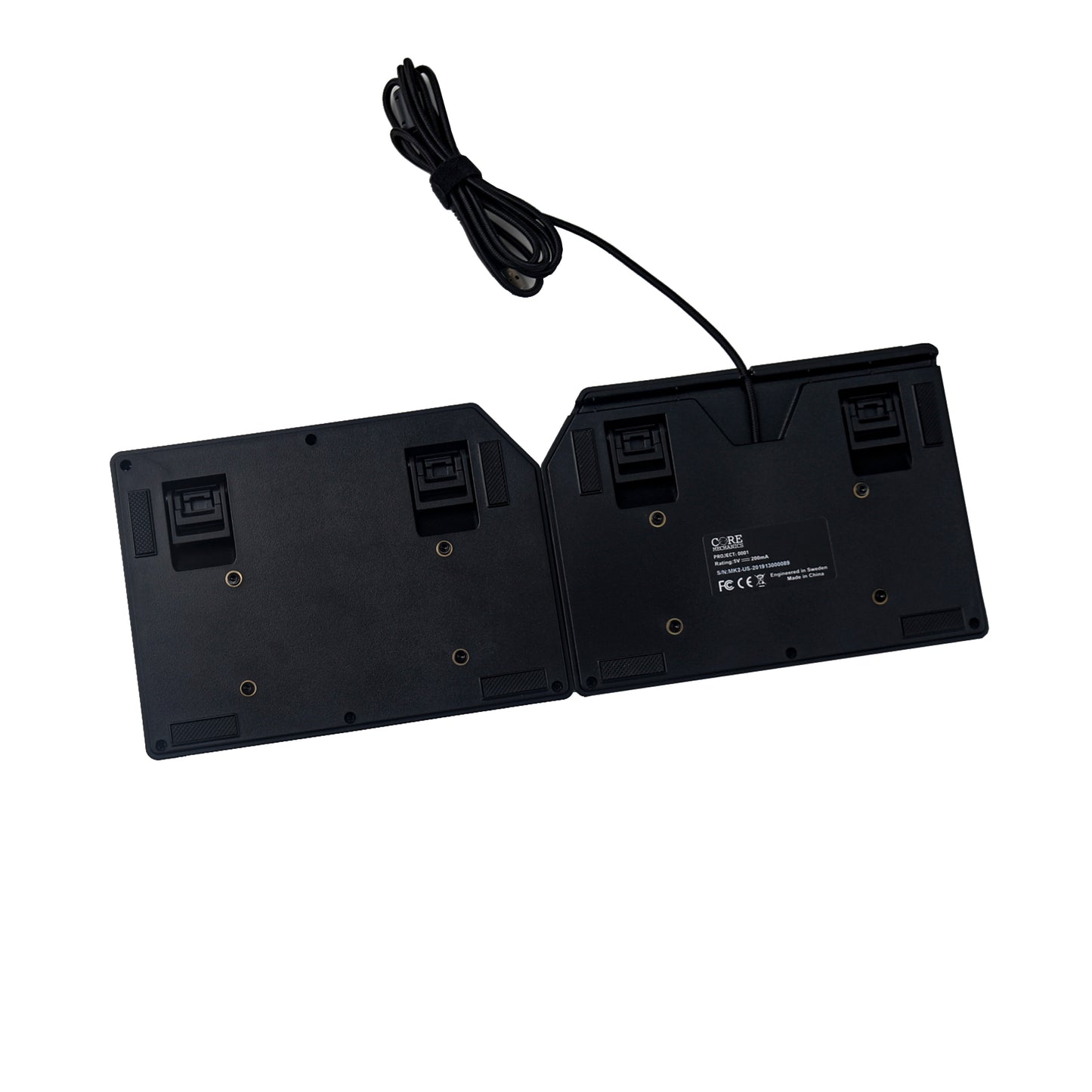 Split 75% NKRO Core Alps Matias Silent Switches Magnetic Hand Rests Ergonomics Fully Programmable Macro Mechanical Keyboard