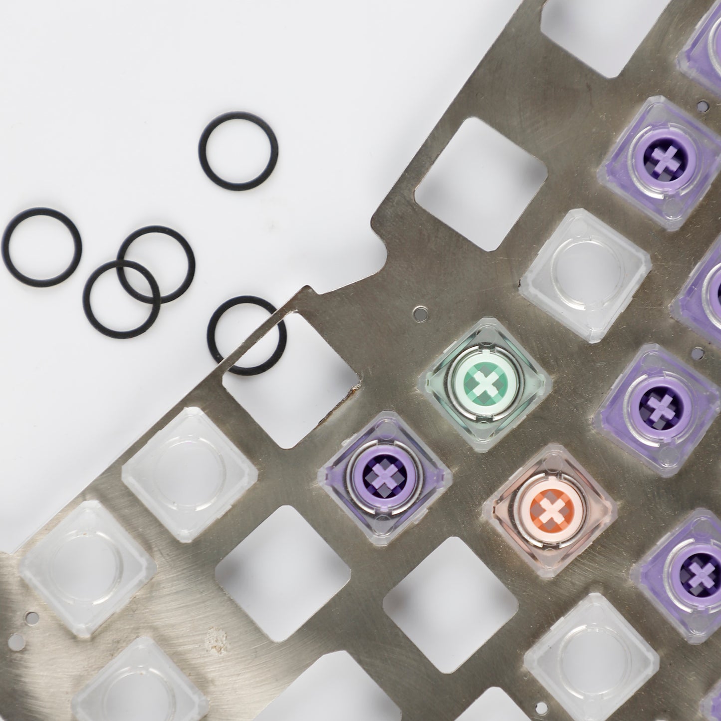 Poron Silence O-Ring for Topre Capacitive DEC Keyboard Switch 105-pack Compatible Topre HHKB
