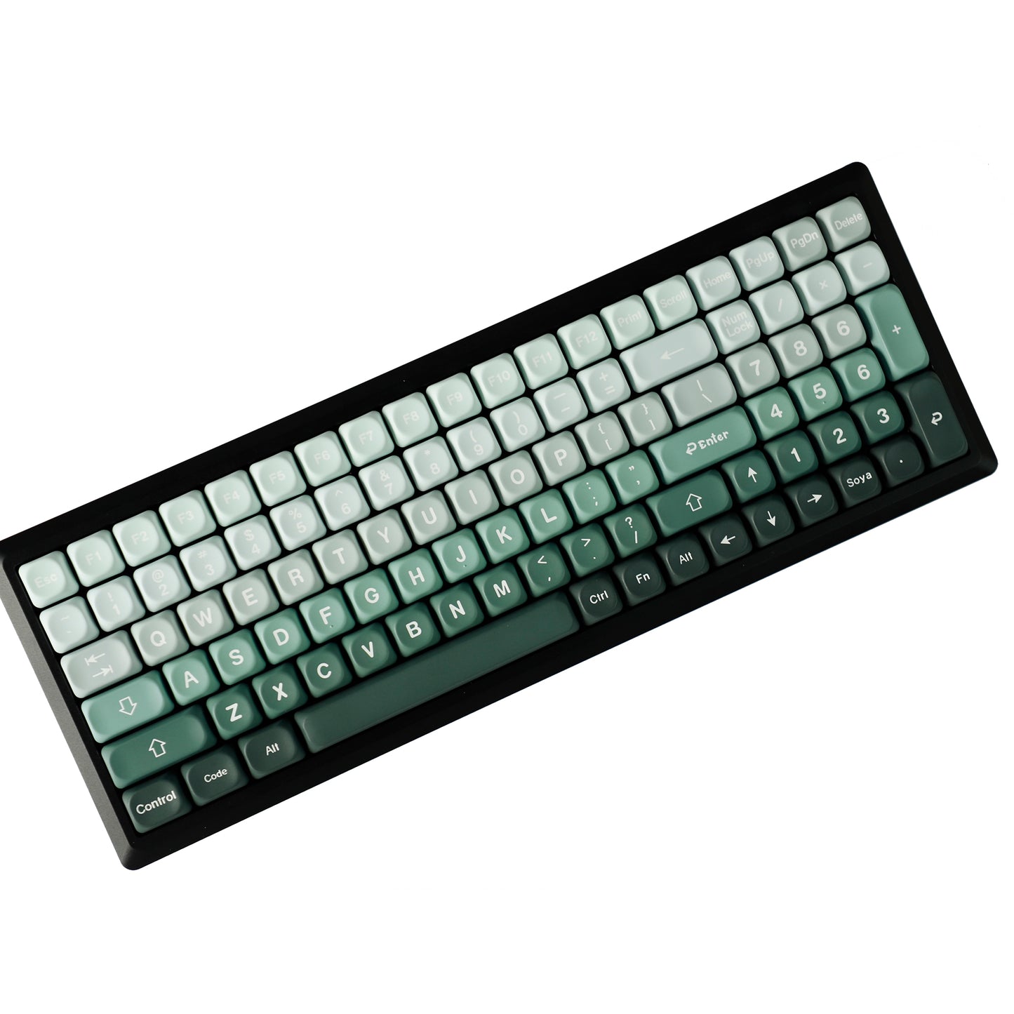 YMDK 132 Gradient MOA Profile Keycaps PBT Dye Sub Top Print Keycap Cute Custom Key Caps for 60 75 100% MX Mechanical Keyboards