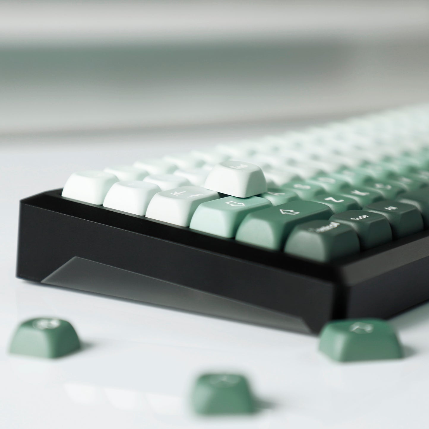 YMDK 132 Gradient MOA Profile Keycaps PBT Dye Sub Top Print Keycap Cute Custom Key Caps for 60 75 100% MX Mechanical Keyboards