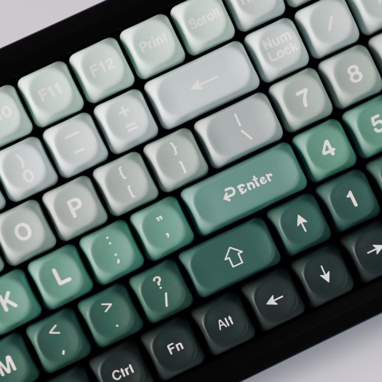 YMDK 132 Gradient MOA Profile Keycaps PBT Dye Sub Top Print Keycap Cute Custom Key Caps for 60 75 100% MX Mechanical Keyboards