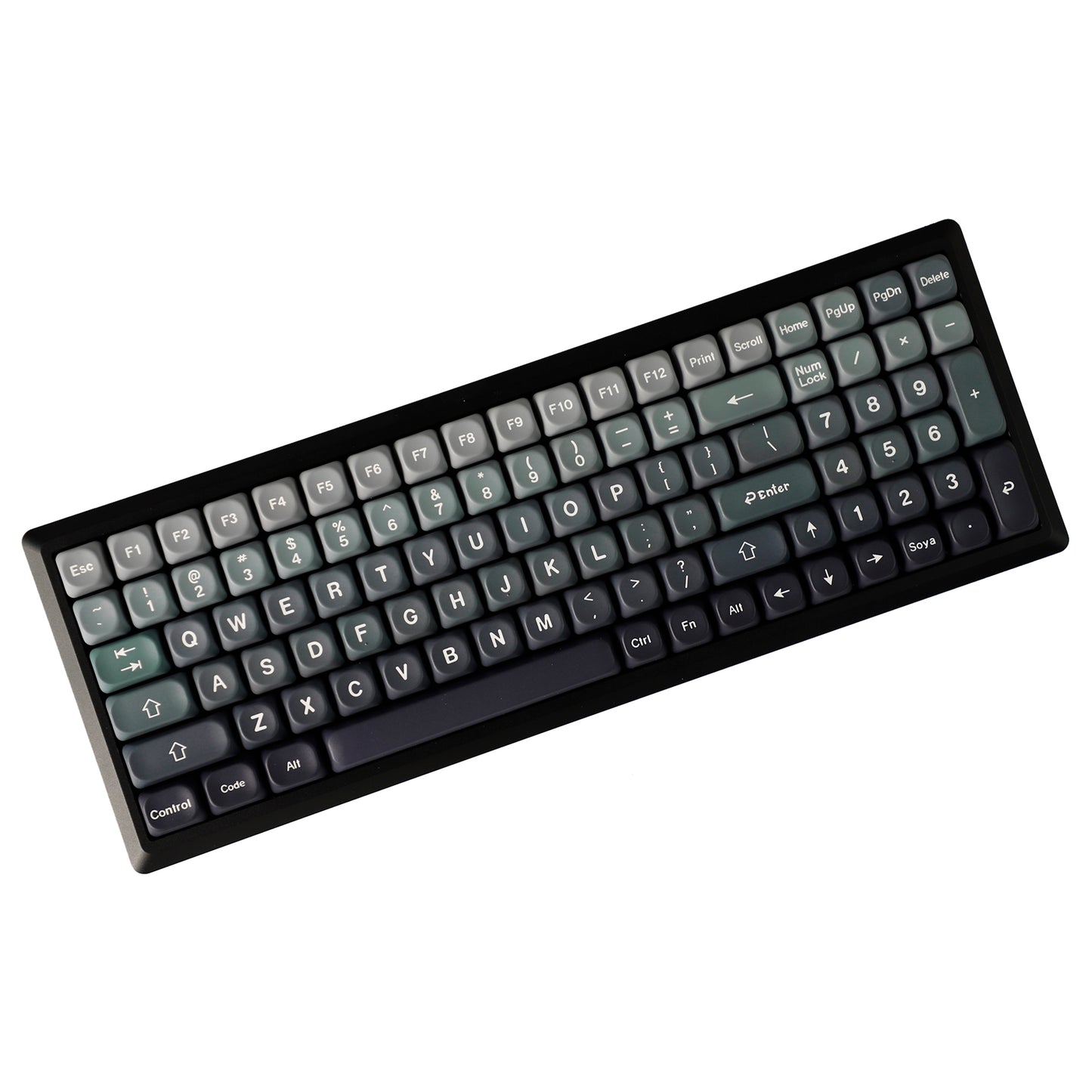 YMDK 132 Gradient MOA Profile Keycaps PBT Dye Sub Top Print Keycap Cute Custom Key Caps for 60 75 100% MX Mechanical Keyboards