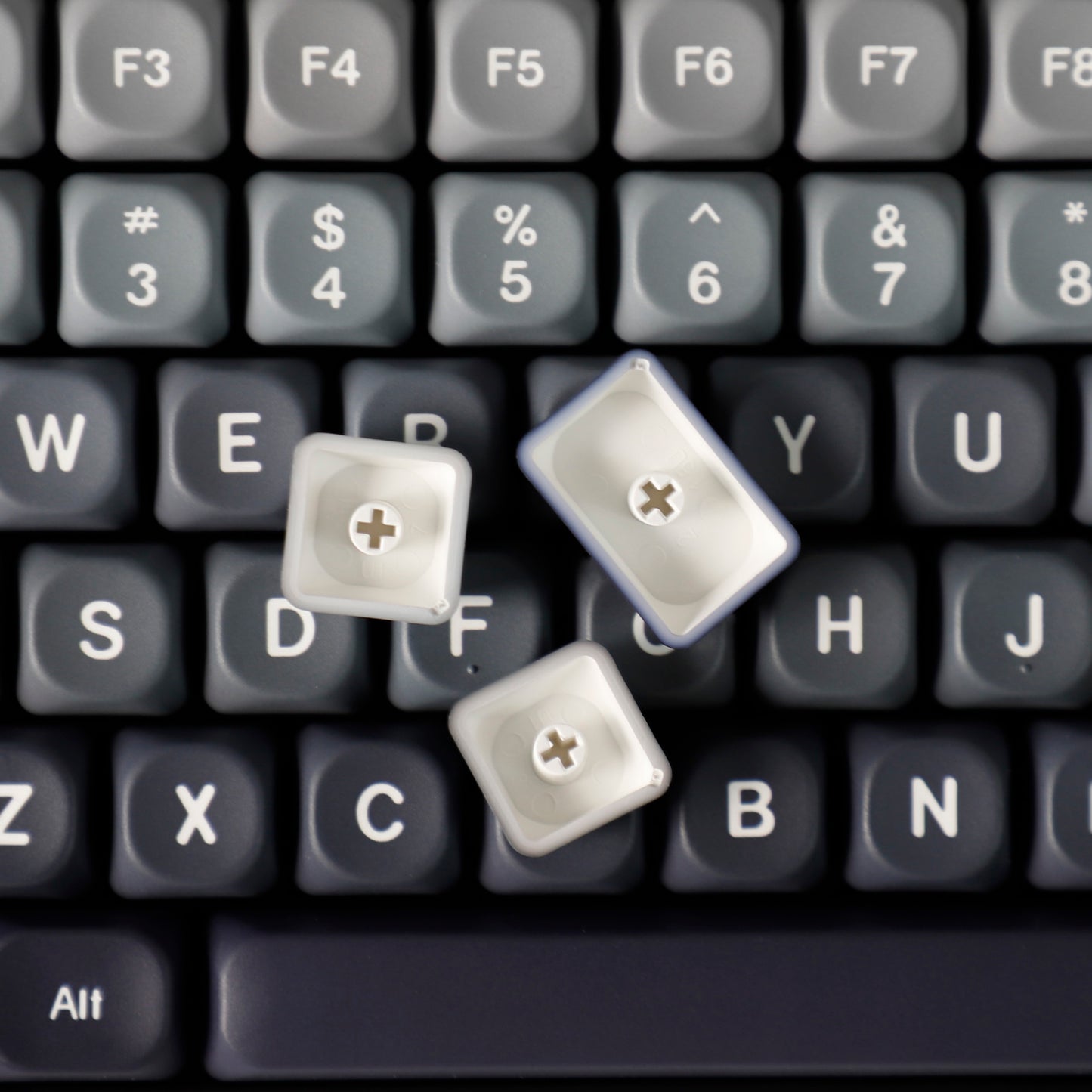 YMDK 132 Gradient MOA Profile Keycaps PBT Dye Sub Top Print Keycap Cute Custom Key Caps for 60 75 100% MX Mechanical Keyboards