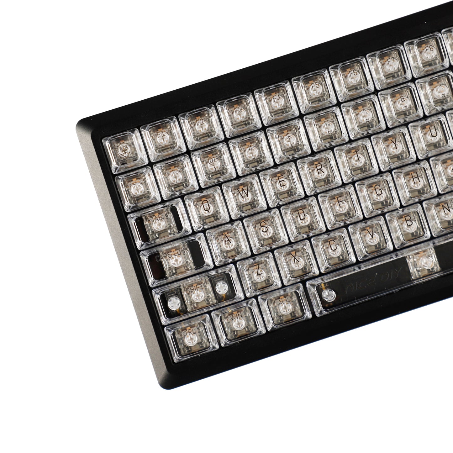 YMDK PC Keycap 119 Keys Shine Through Top UV Printing MDA Profile Cool Custom Keycaps for MX Mechanical Keyboard