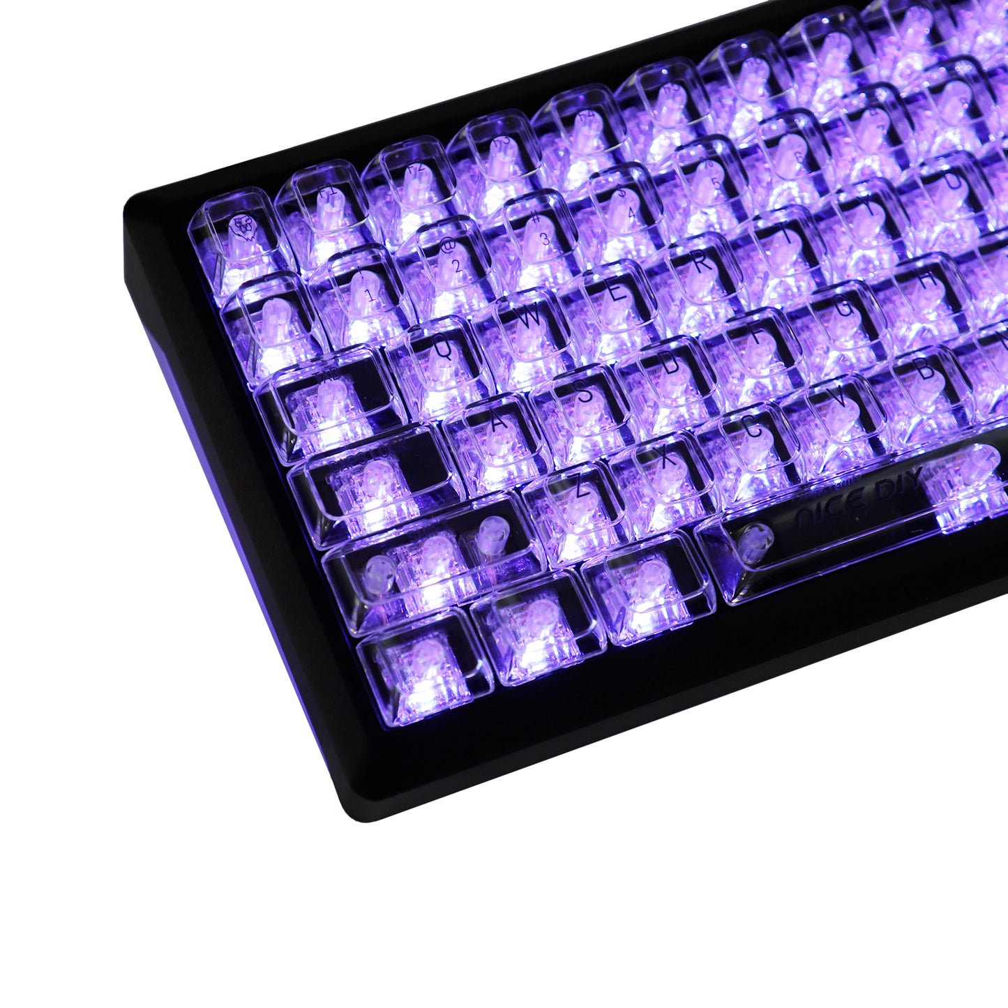 YMDK PC Keycap 119 Keys Shine Through Top UV Printing MDA Profile Cool Custom Keycaps for MX Mechanical Keyboard