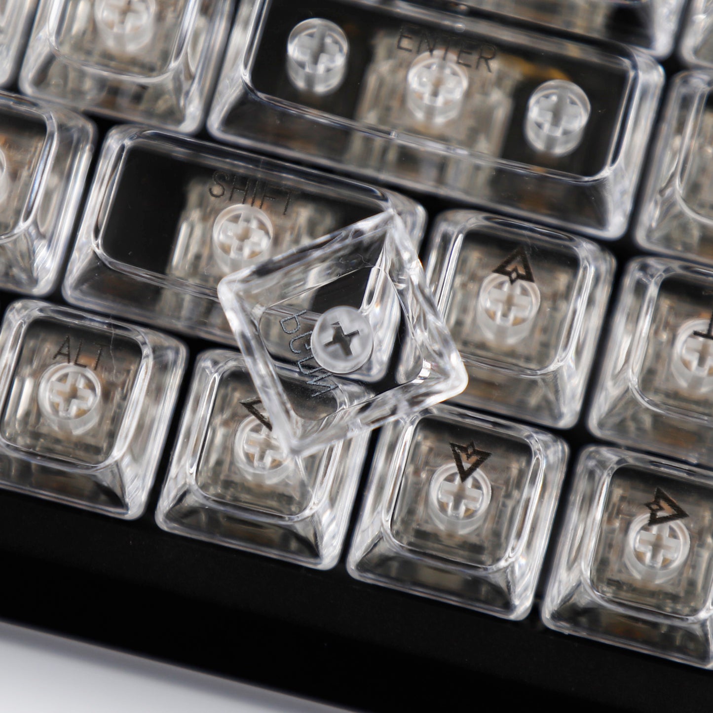 YMDK PC Keycap 119 Keys Shine Through Top UV Printing MDA Profile Cool Custom Keycaps for MX Mechanical Keyboard