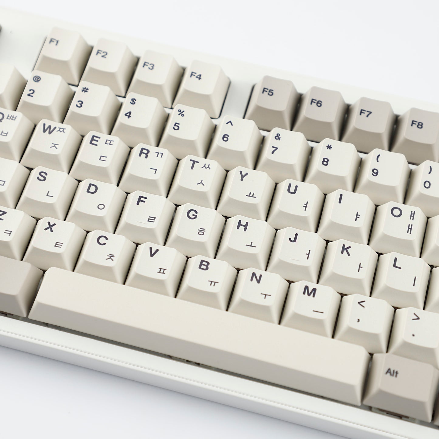 YMDK 161 Keys 9009 English Korean German QWERTZ Cherry Profile Dye Sub Top Print PBT Keycap for 61/68/87/98/104/108 Layout MX Mechanical Keyboard
