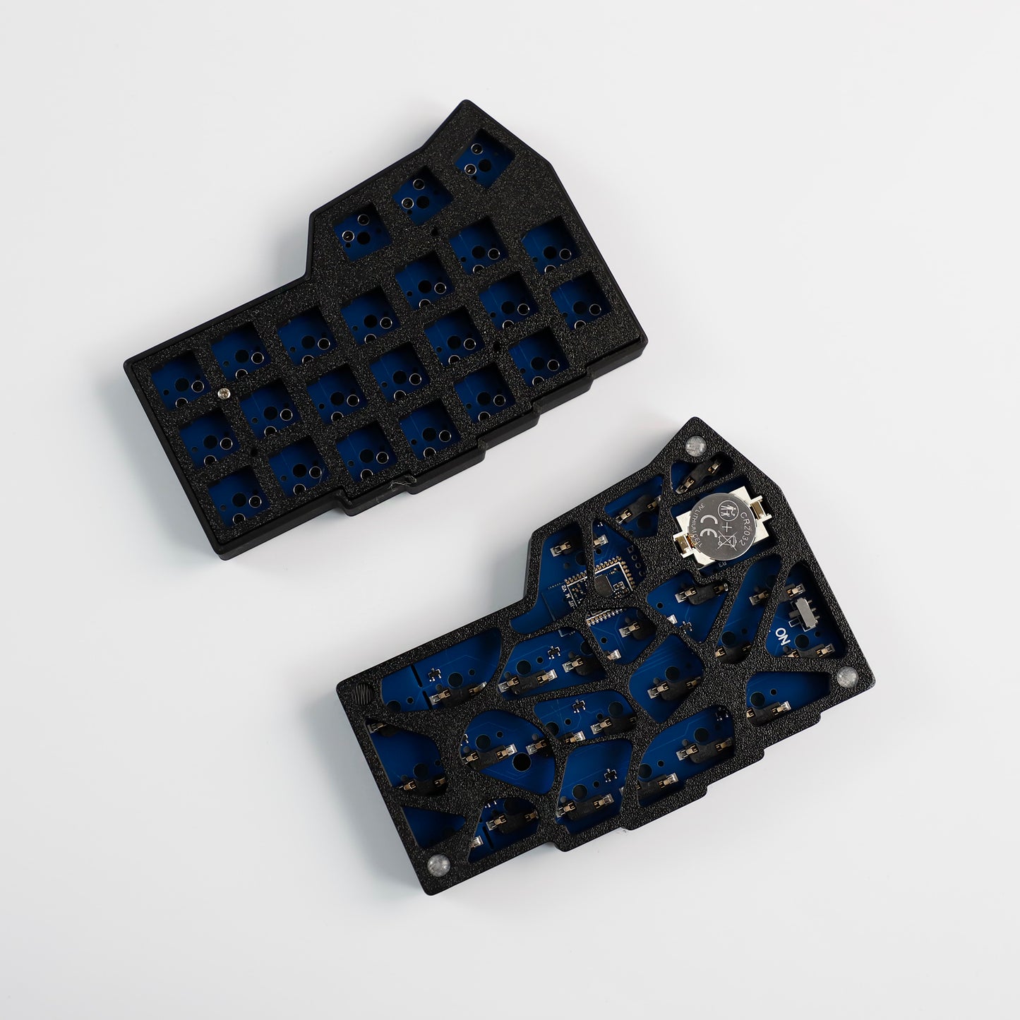 YMDK 2.4Ghz Wireless Split Keyboard Corne V4 46 Keys Ergonomic Hotswappable 40% Layout 3D PLA Vial All Key Programmable Mini Independent Gaming Keyboard Kit