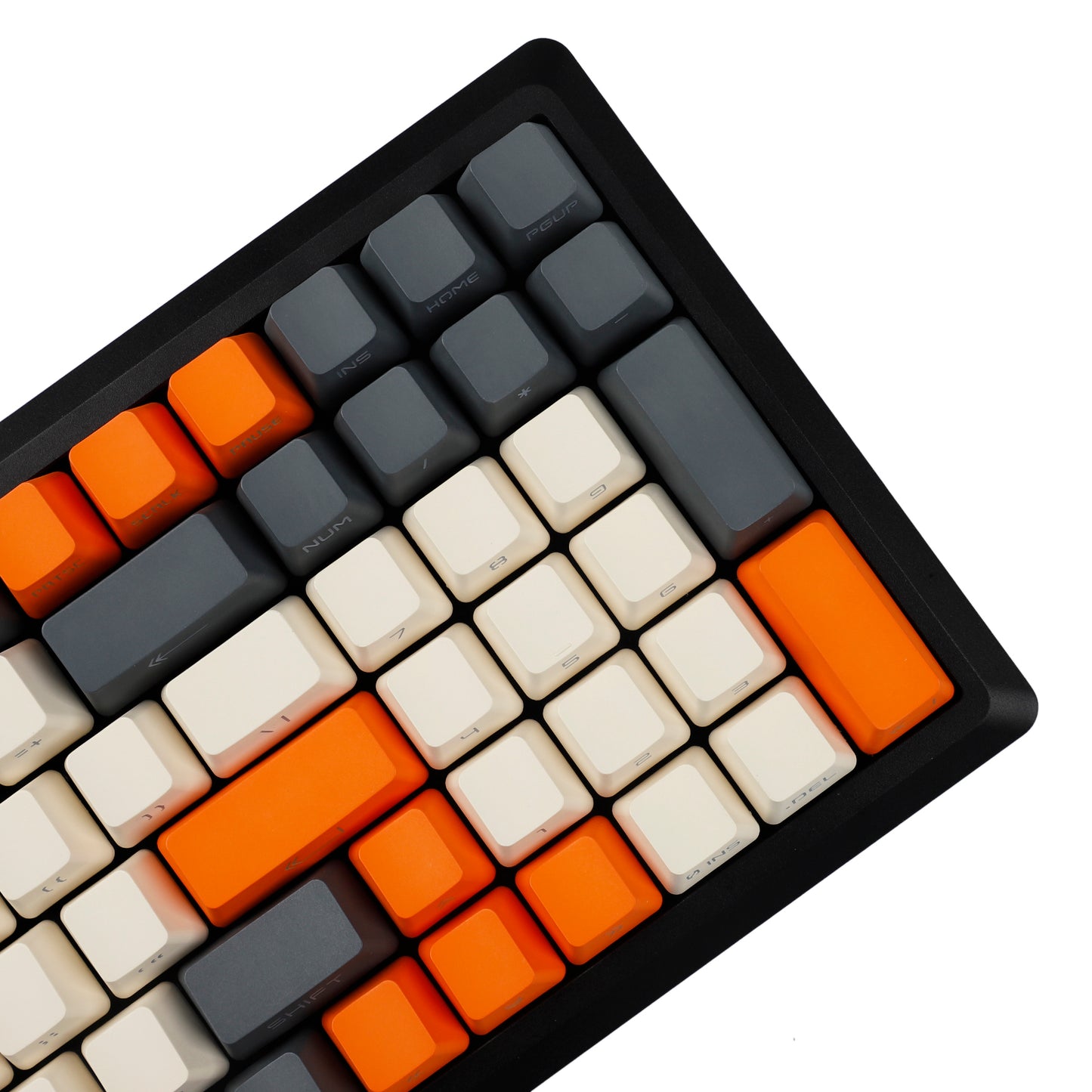 YMDK Carbon Sidelit 134 Keycaps(Double Shot OEM Profile/108 TKL 61 65% NJ80 NCR80 84 96 Using)