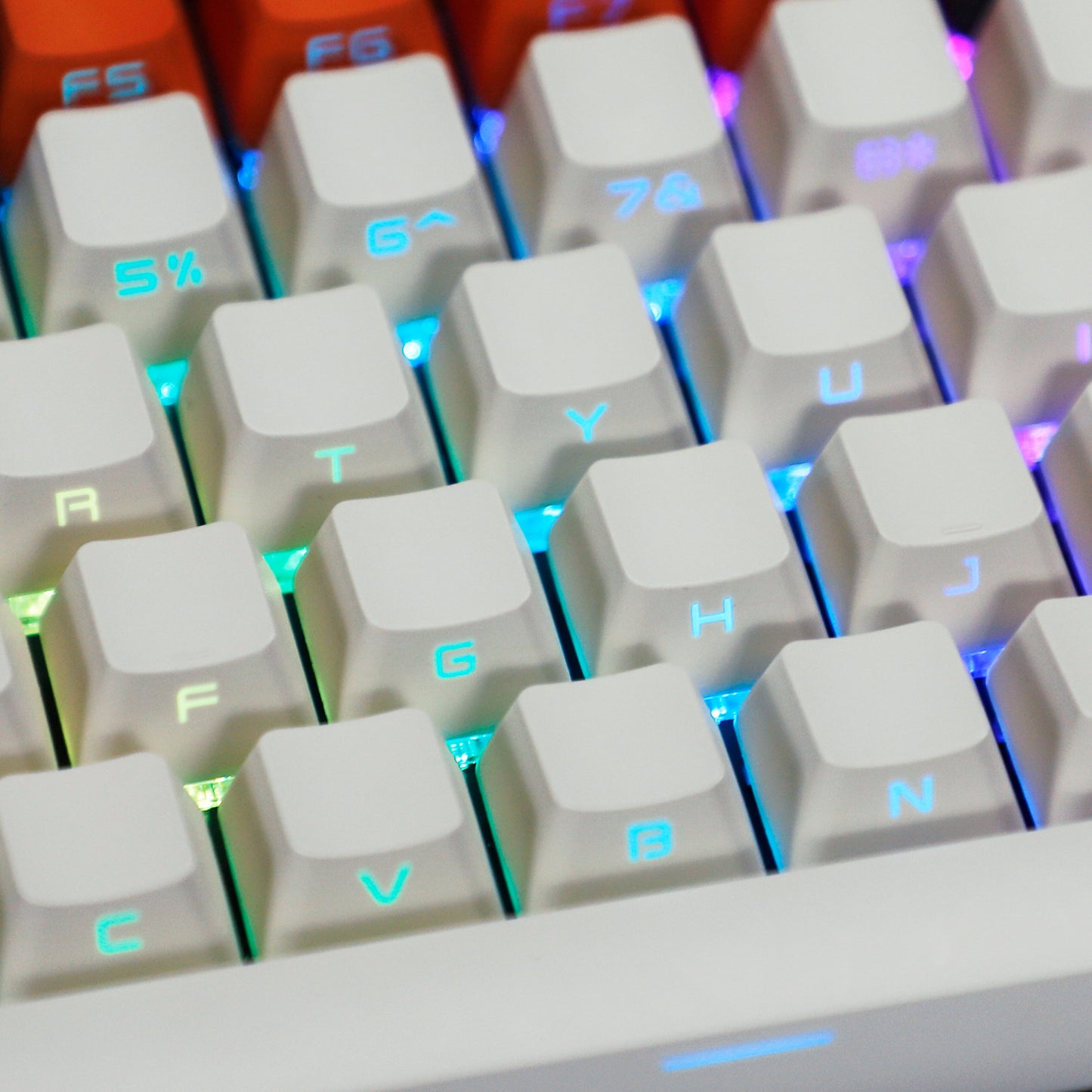YMDK Carbon Sidelit 134 Keycaps(Double Shot OEM Profile/108 TKL 61 65% NJ80 NCR80 84 96 Using)