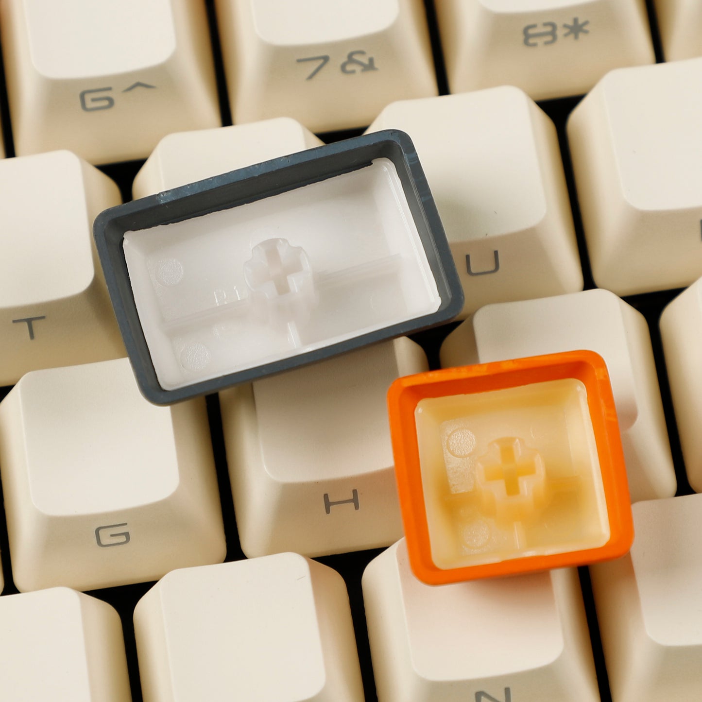 YMDK Carbon Sidelit 134 Keycaps(Double Shot OEM Profile/108 TKL 61 65% NJ80 NCR80 84 96 Using)