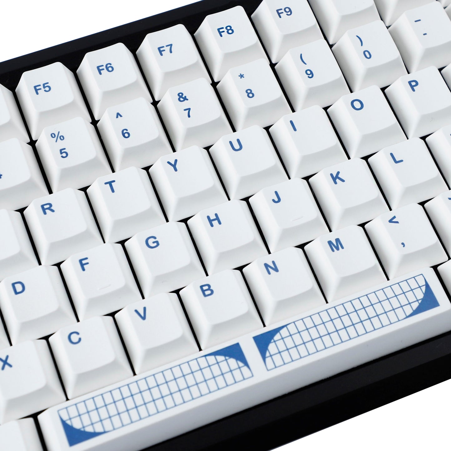 YMDK Geometry Theme Keycap 134 Keys Top Print Dye Sub Cherry Profile PBT Custom Keycaps for MX Mechanical Keyboard
