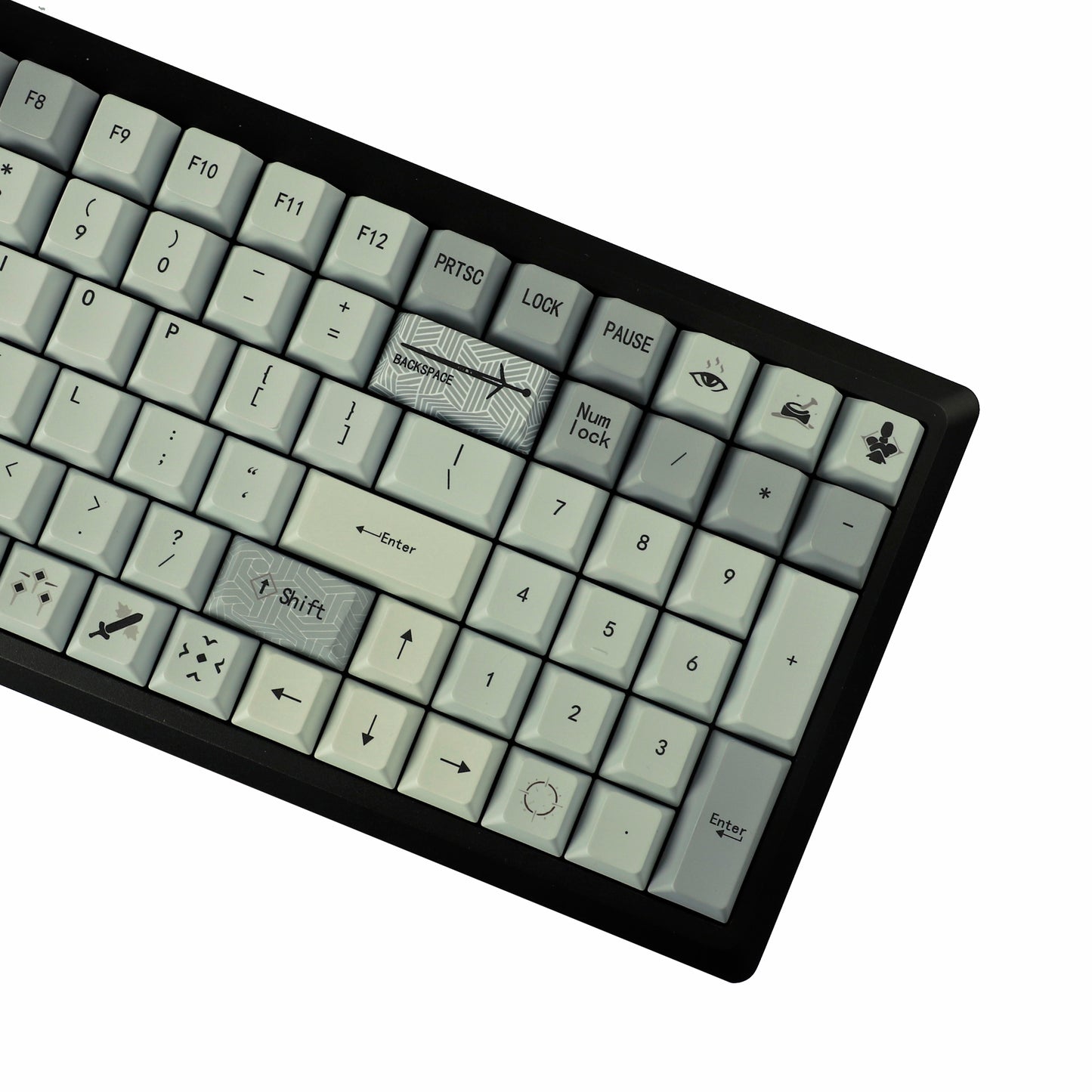 YMDK Wild Hunt Theme PBT Keycap 134 Keys Dye Sub Cherry Profile Top Print Custom Keycaps for MX Mechanical Keyboard