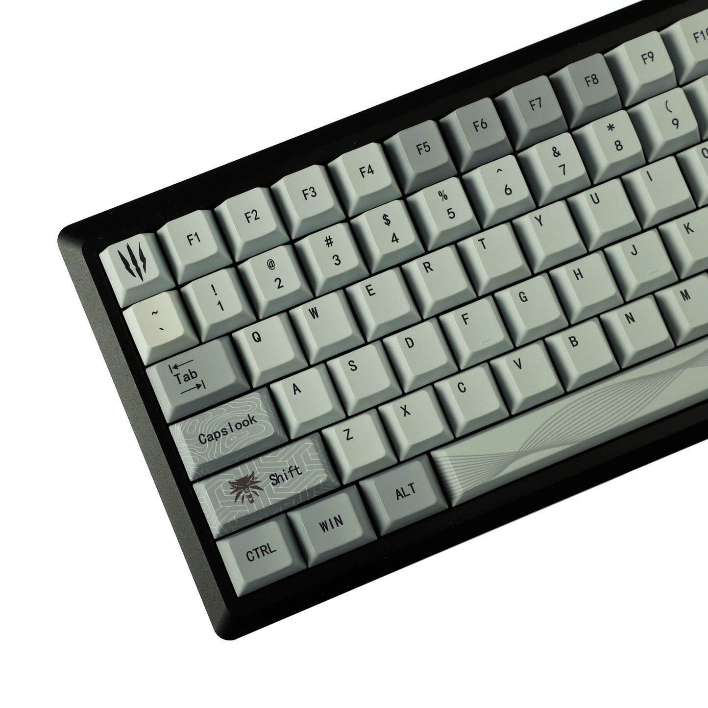 YMDK Wild Hunt Theme PBT Keycap 134 Keys Dye Sub Cherry Profile Top Print Custom Keycaps for MX Mechanical Keyboard