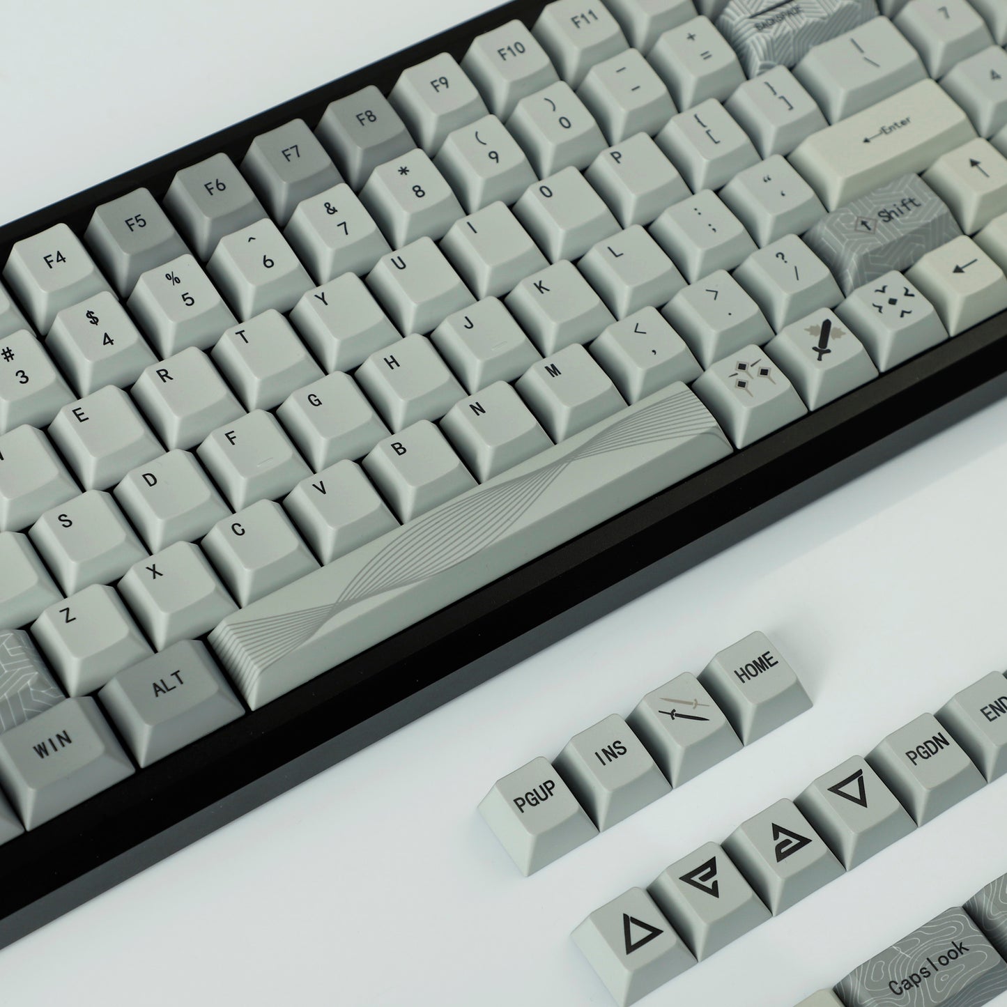 YMDK Wild Hunt Theme PBT Keycap 134 Keys Dye Sub Cherry Profile Top Print Custom Keycaps for MX Mechanical Keyboard