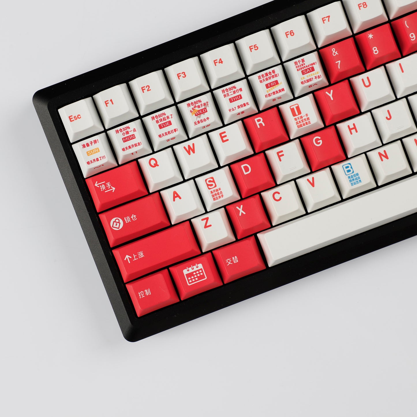 YMDK Stock Theme 152 Keys Cherry Profile Keycap Top Print PBT Dye Sub Custom Keycaps for MX Mechanical Keyboard