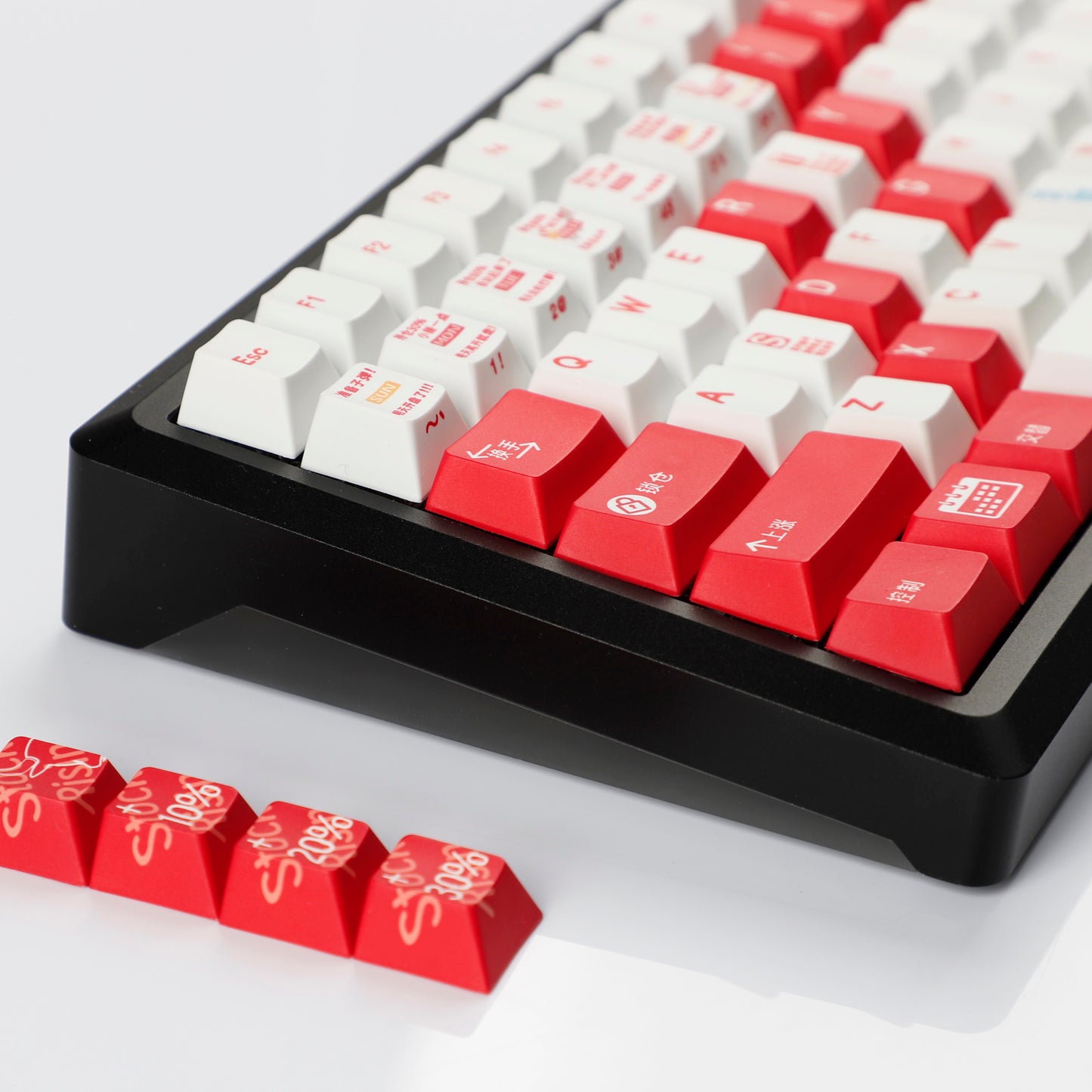 YMDK Stock Theme 152 Keys Cherry Profile Keycap Top Print PBT Dye Sub Custom Keycaps for MX Mechanical Keyboard