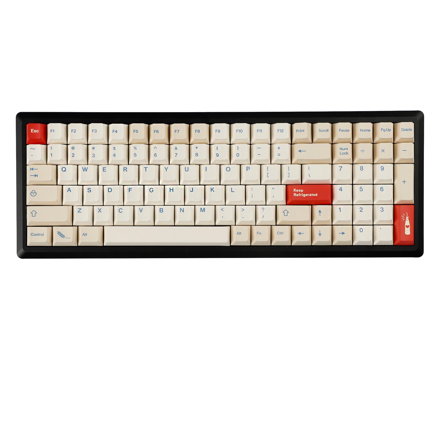 YMDK 146 Soya Milk Theme Keycaps Minimalist PBT Cherry Profile Top Print Dye Sub Keycap English Korean Japanese for MX Mechanical Keyboards