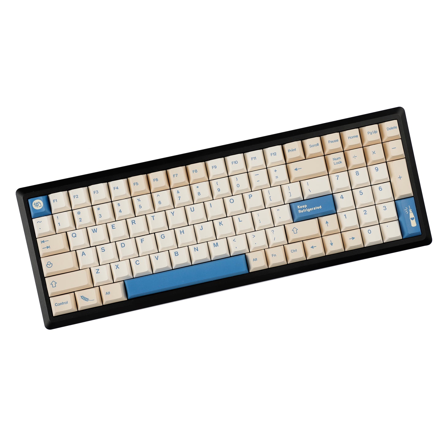 YMDK 146 Soya Milk Theme Keycaps Minimalist PBT Cherry Profile Top Print Dye Sub Keycap English Korean Japanese for MX Mechanical Keyboards