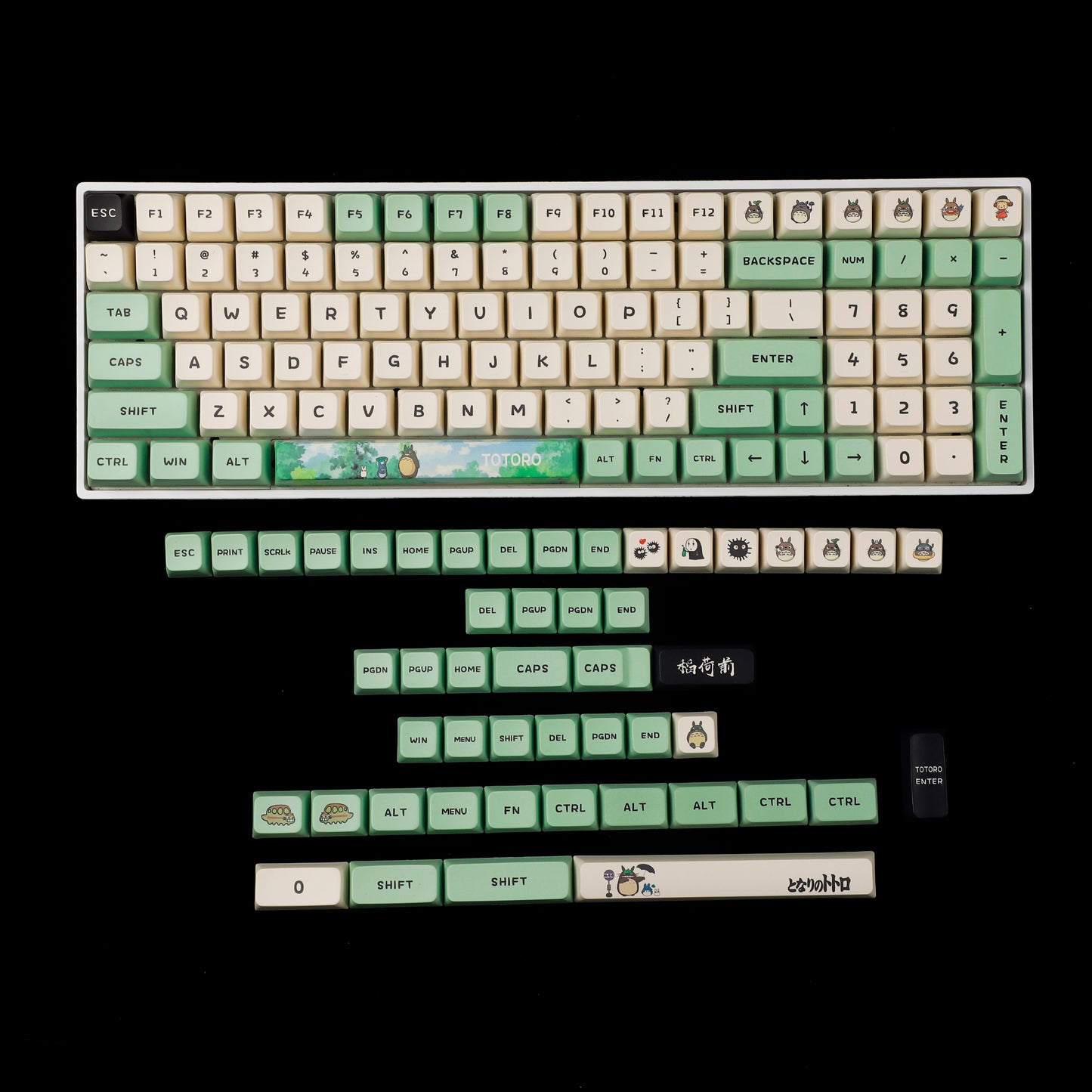 YMDK Chinchilla Blue Theme MDA Profile 149 Keycaps(Dye Sub 1.55mm)