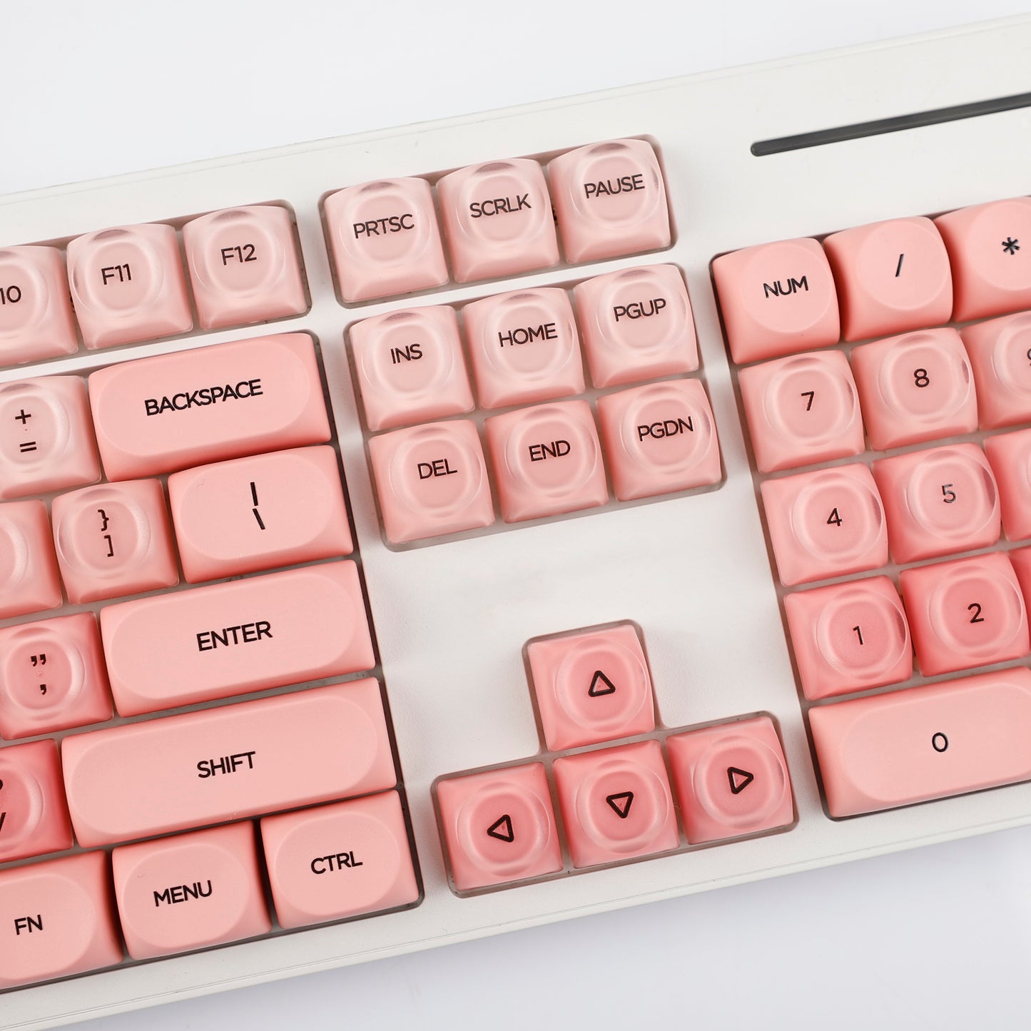 YMDK Liquid Foundation Keycaps 132 keys Frosted HOA Profile PBT PC UV Print for 61/68/84/87/98/104/108 Mechanical Keyboard