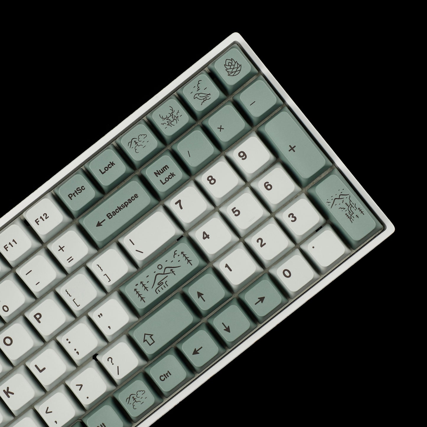 YMDK Dense Fog MDA Profile 141 Keycaps(Dye Sub 1.55mm)