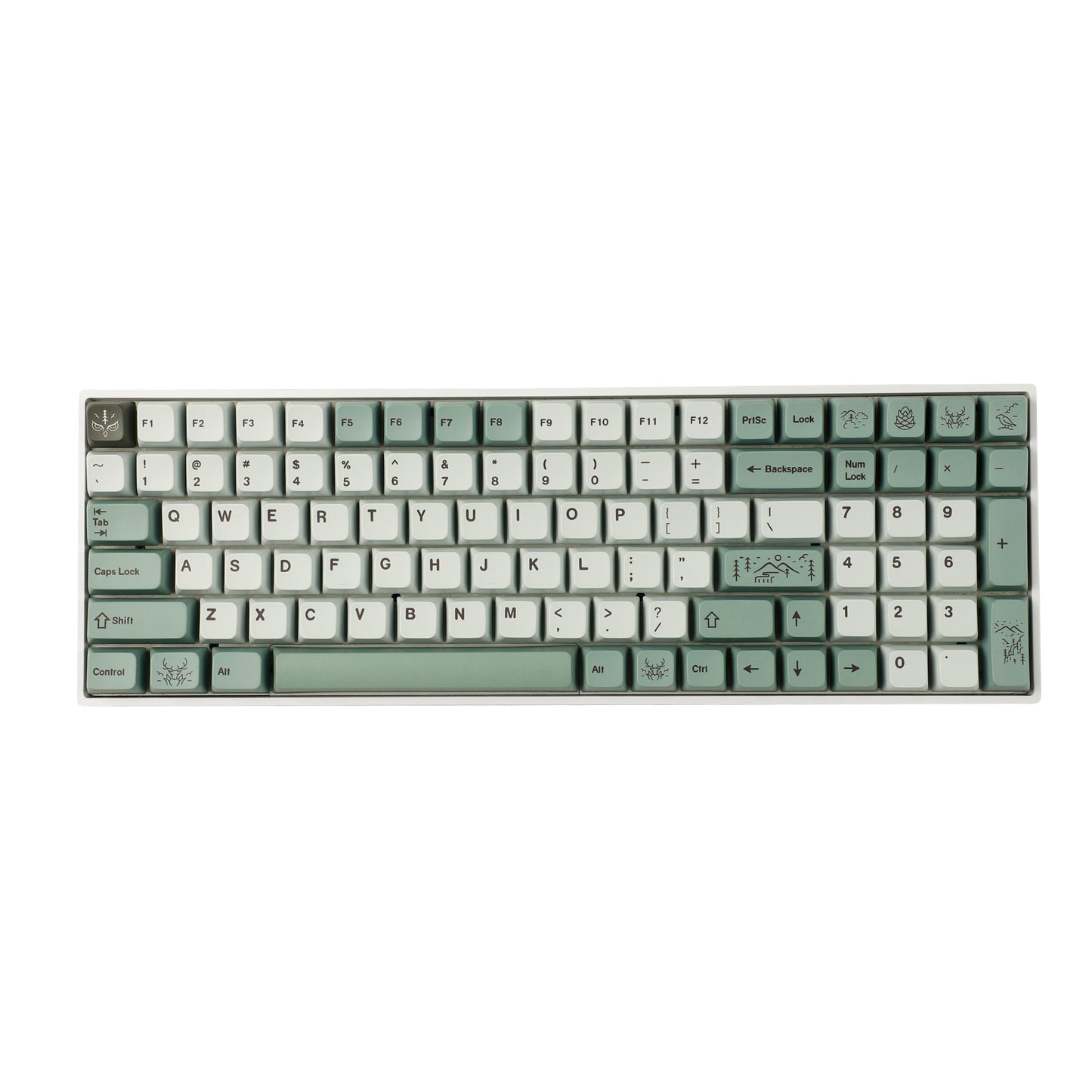 YMDK Dense Fog MDA Profile 141 Keycaps(Dye Sub 1.55mm)