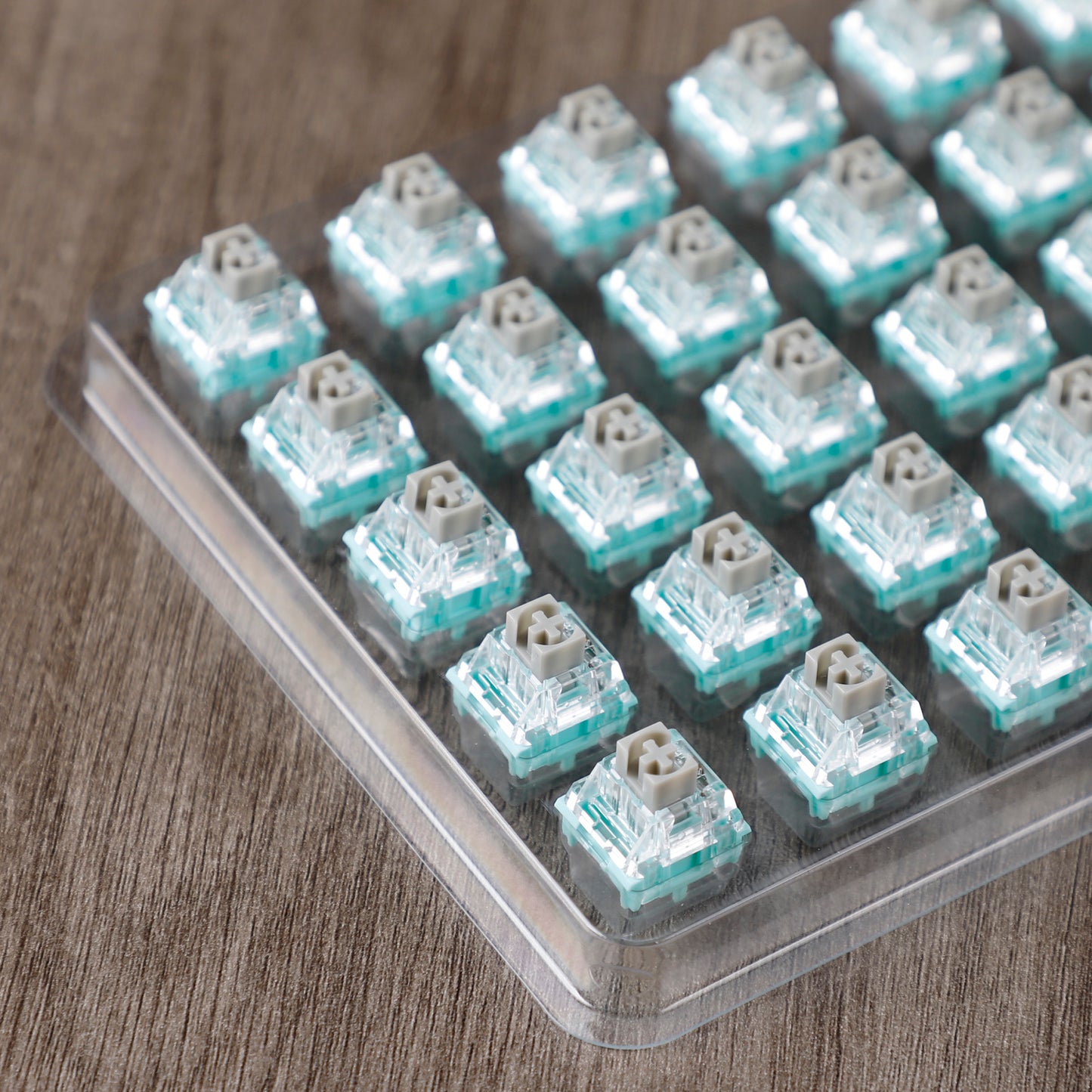 Kailh x Skyloong 5 Pin Linear Mechanical Switch Transparent Cover 40gf Lavender 45gf Speed Silver for Mechanical Keyboard