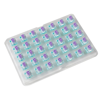 Kailh x Skyloong 5 Pin Linear Mechanical Switch Transparent Cover 40gf Lavender 45gf Speed Silver for Mechanical Keyboard
