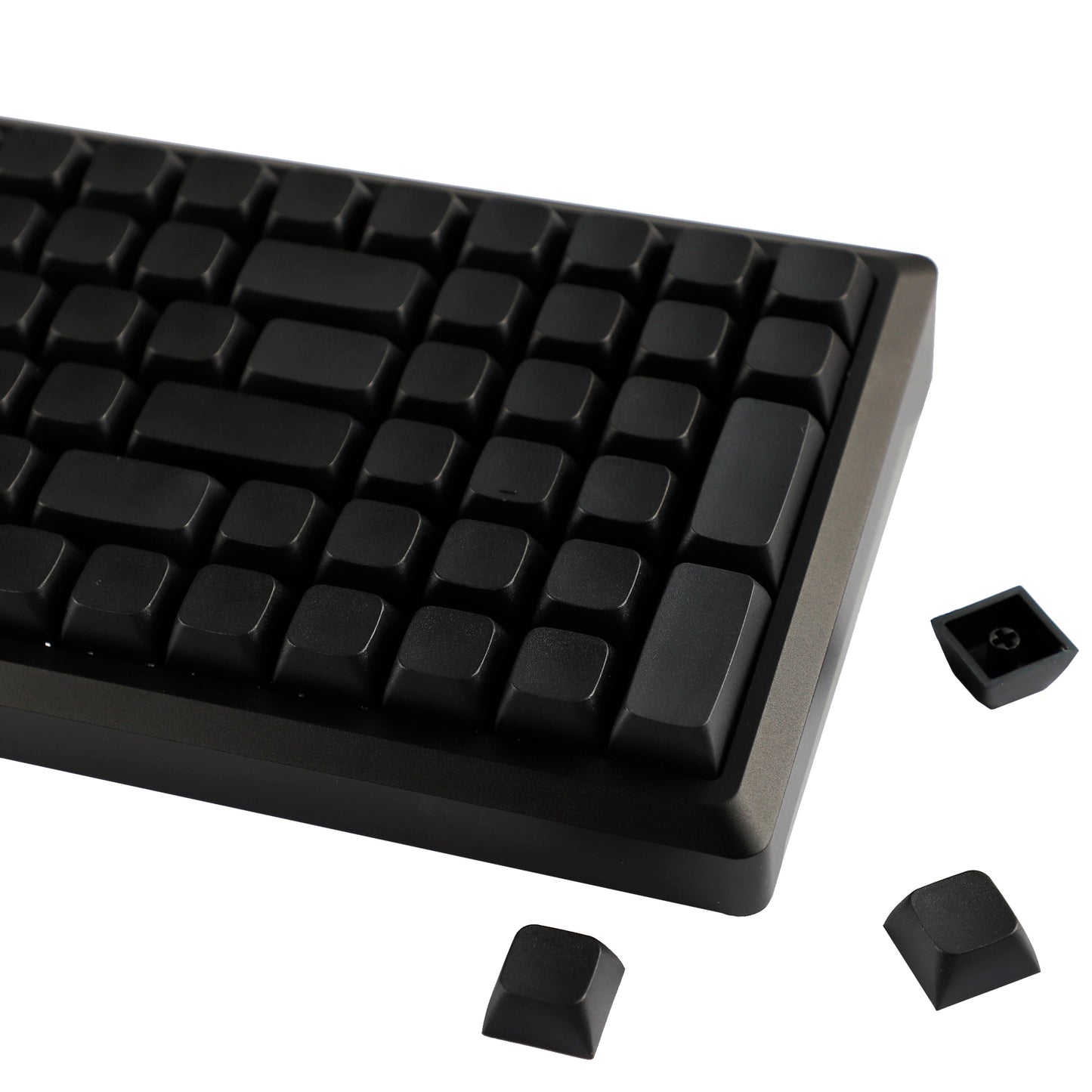 YMDK 127 Key Black Blank ZDA XDA V2 Keycaps PBT Keycap for MX Keyboard 104 87 61 Melody 96 KBD75 ID80 GK64 SP84