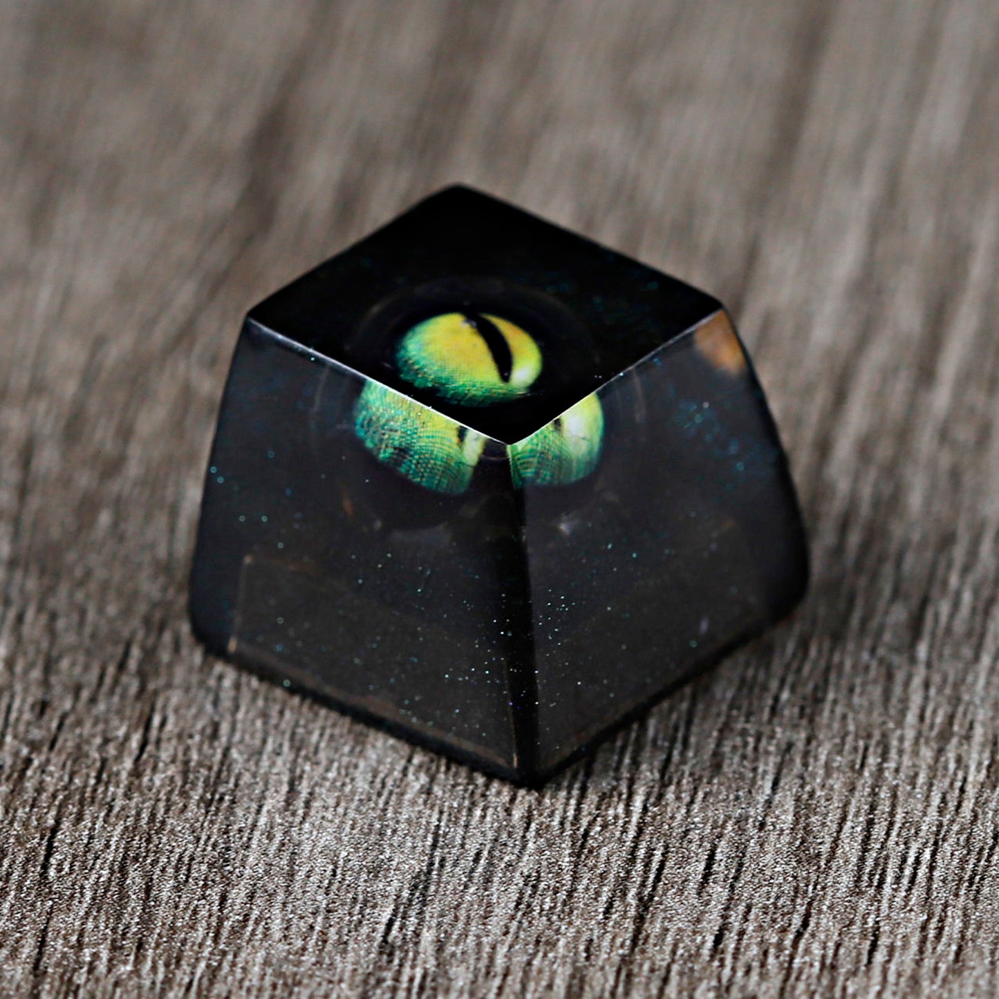 YMDK Novelty Artisan Keycap Resin Snow Mountain Shine Through Evil Eye Keycaps For Cherry MX Mechanical Gaming Keyboard