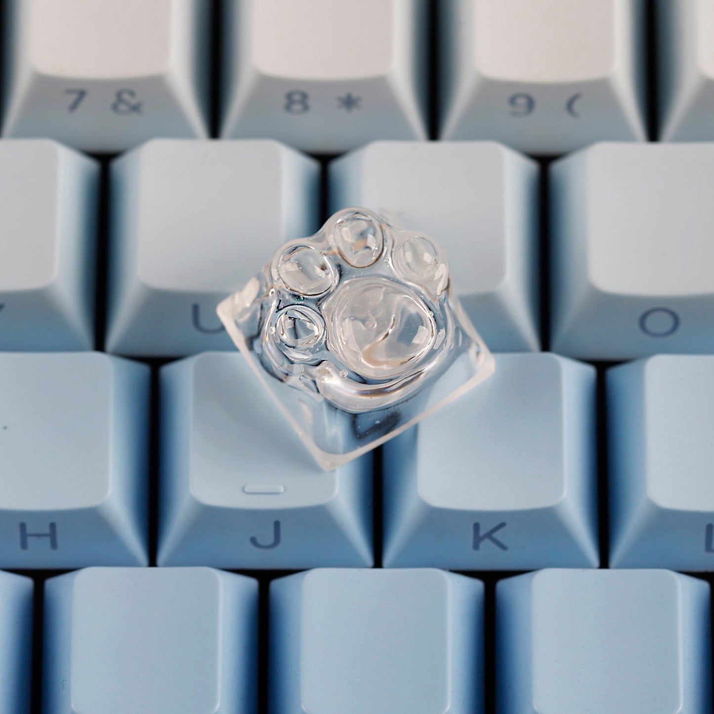 YMDK Cat Claw Personality Keycap ESC Key Shine Through Resin Arrow Keys Cute Creative Keycap for MX Mechanical Keyboard