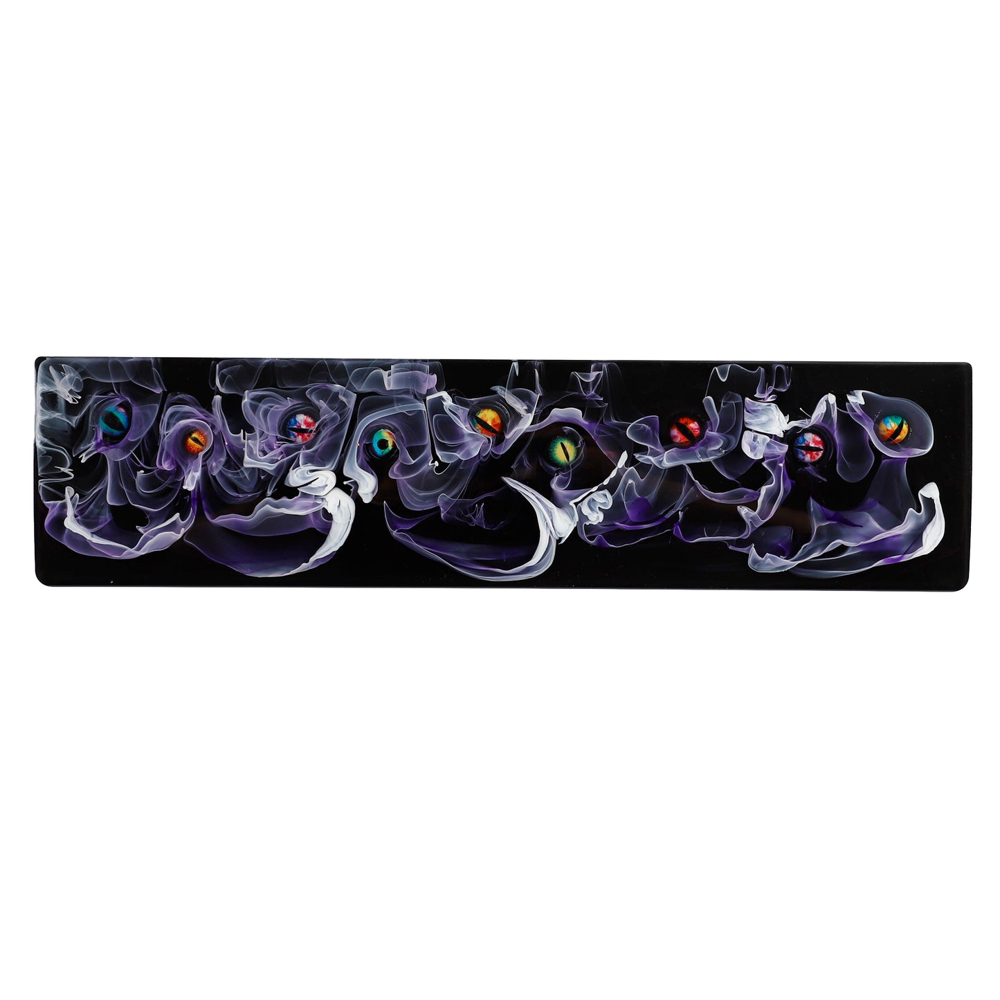 YMDK Evil Eye Resin Wrist Rest Cool Eye Rotatable Ergonomic Support for YMD68 Durable Non-Slip Hand Rest for Mechanical Keyboards Smooth Easy to Clean