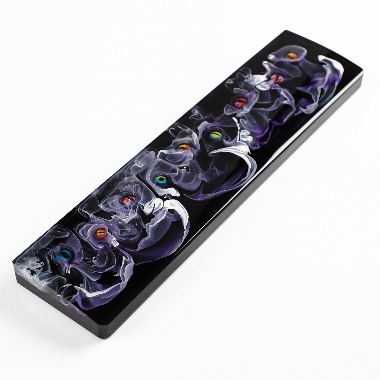 YMDK Evil Eye Resin Wrist Rest Cool Eye Rotatable Ergonomic Support for YMD68 Durable Non-Slip Hand Rest for Mechanical Keyboards Smooth Easy to Clean