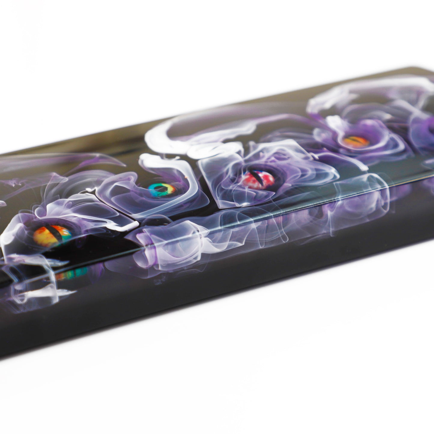 YMDK Evil Eye Resin Wrist Rest Cool Eye Rotatable Ergonomic Support for YMD68 Durable Non-Slip Hand Rest for Mechanical Keyboards Smooth Easy to Clean