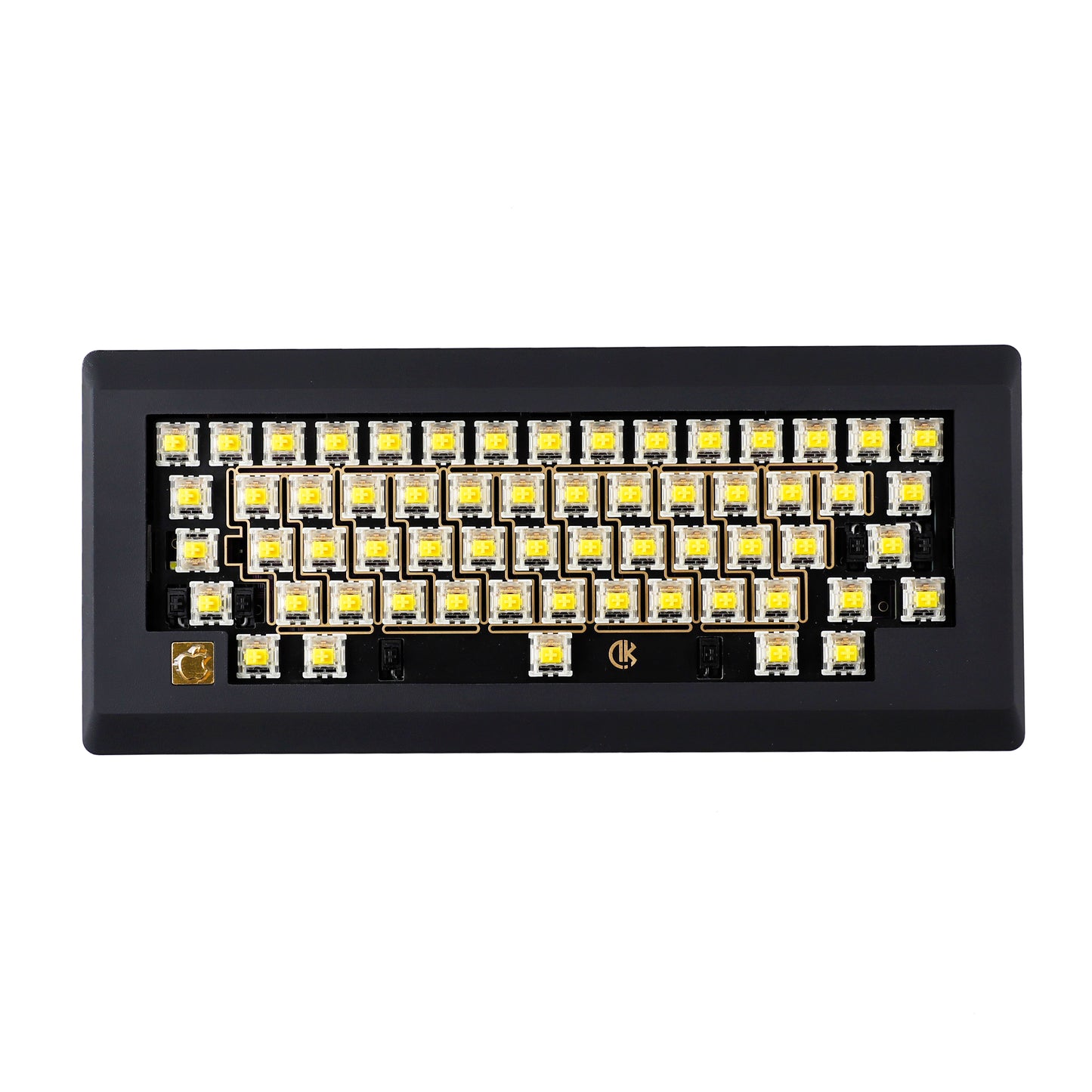 YMDK M0110 D0110 Retro 60% Mini keyboard Hot Swappable ANSI ISO Gasket Type C Detachable PCB Plastic Case FR4 Plate Mechanical Keyboard Kit（ Support VIA VIAL ）