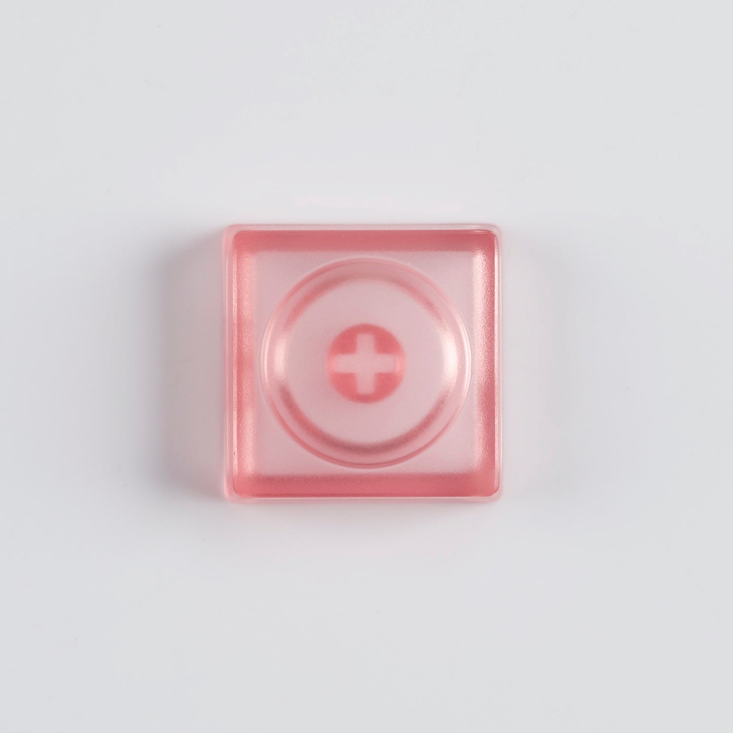 YMDK Blocks Low Profile Keycaps 16 Keys PBT Transparent Frosted Keycap for MX Mechanical Keyboard