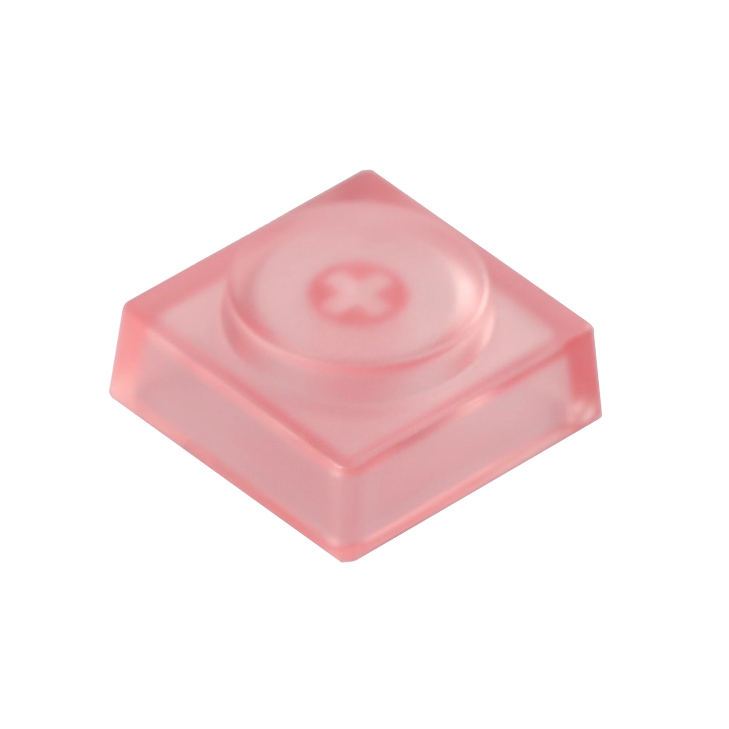 YMDK Blocks Low Profile Keycaps 16 Keys PBT Transparent Frosted Keycap for MX Mechanical Keyboard