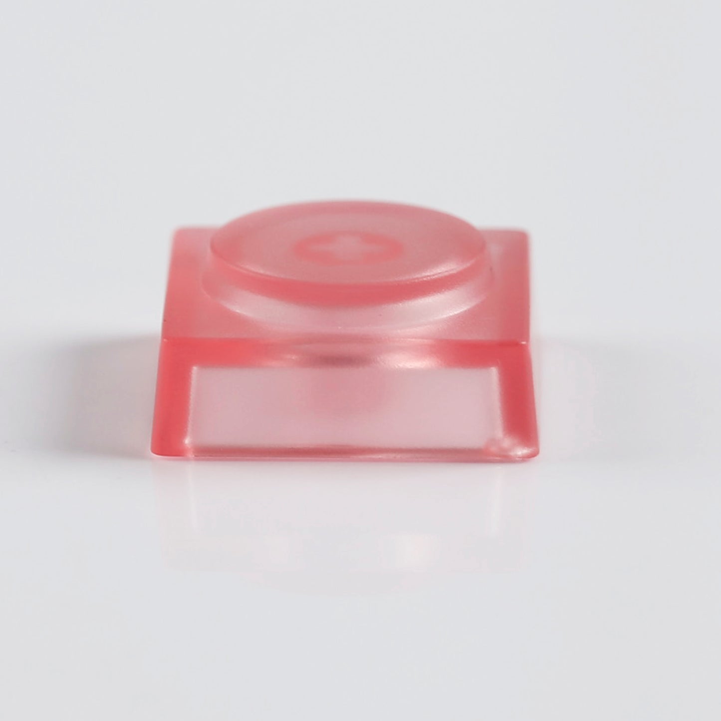 YMDK Blocks Low Profile Keycaps 16 Keys PBT Transparent Frosted Keycap for MX Mechanical Keyboard