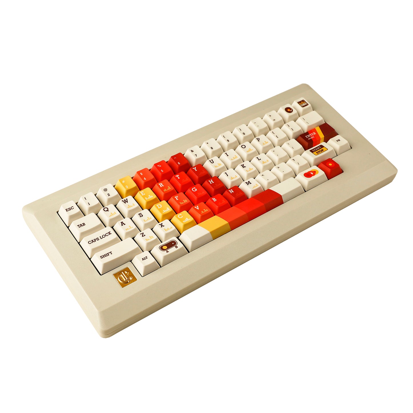 M0110 D0110 Retro Hot Swappable 1970 keycap Gasket VIA VIAL Type C Detachable PCB Plastic Mechanical Keyboard Fully Keyboard