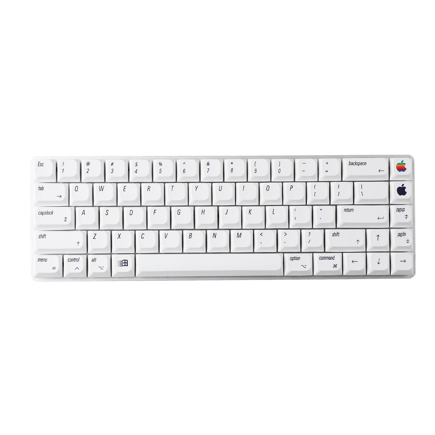 YMDK 127 Ultra-slim Mac Style Mx Low Profile Dye Sub PBT Keycaps For Mx 61 64 68 75 84 87 96 108 Layout Mechanical Keyboard