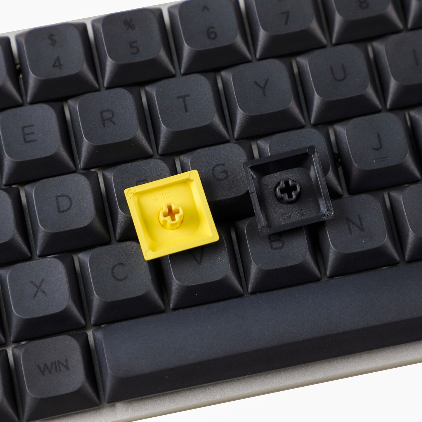 YMDK 135 Ultra-slim Gentleman Mx Low Profile Dye Sub PBT Keycaps For Mx 61 64 68 75 84 87 96 108 Layout Mechanical Keyboard