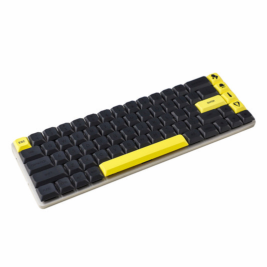 YMDK 135 Ultra-slim Gentleman Mx Low Profile Dye Sub PBT Keycaps For Mx 61 64 68 75 84 87 96 108 Layout Mechanical Keyboard