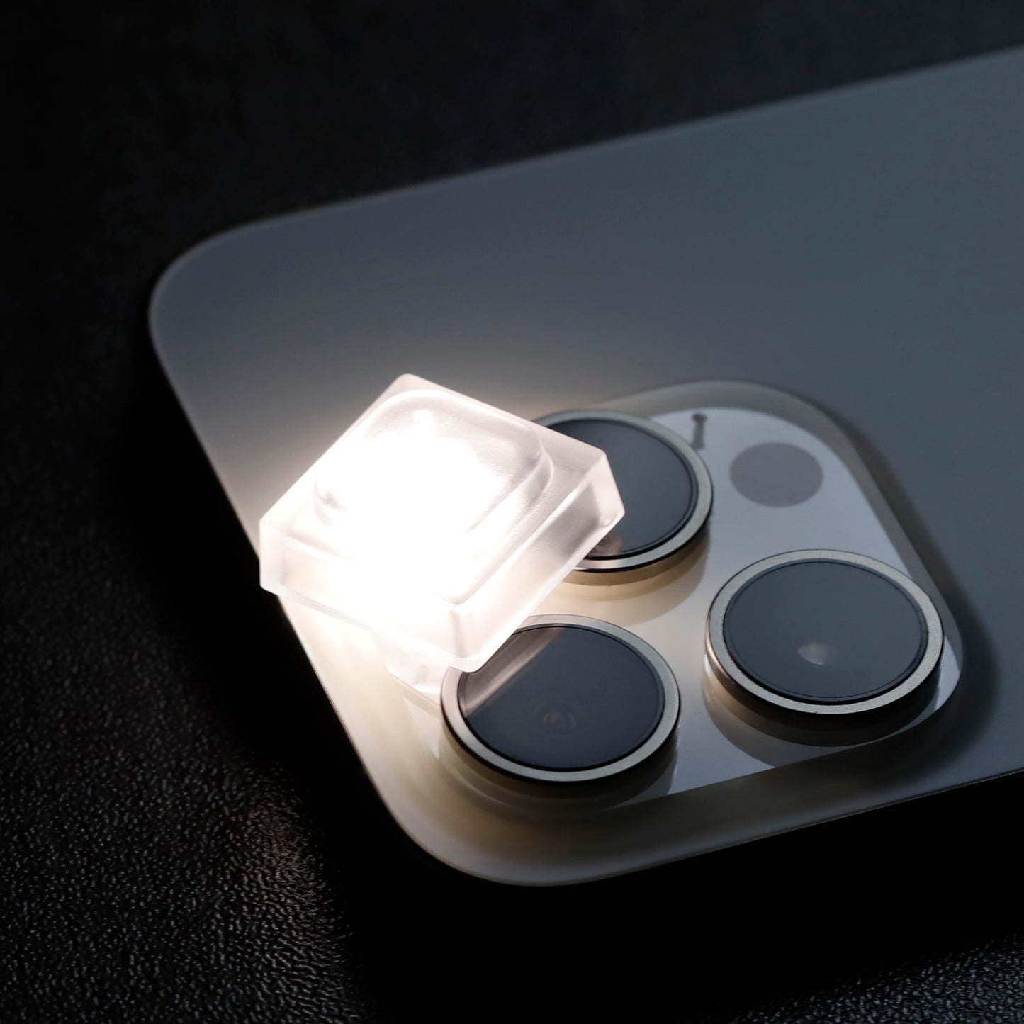 YMDK Blocks Low Profile Keycaps 16 Keys PBT Transparent Frosted Keycap for MX Mechanical Keyboard