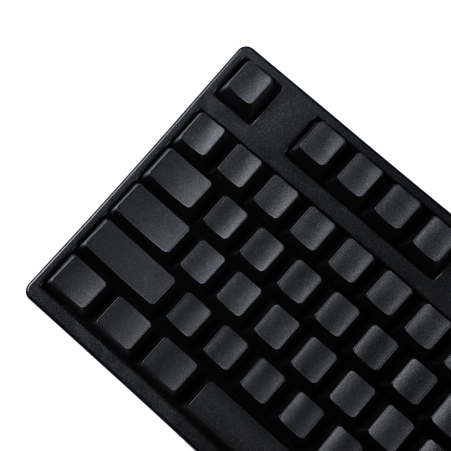 YMDK 127 Black Blank Keycaps(OEM Profile PBT 1.5mm/108 TKL 60% 96 75% 65% NCR-80 HHKB using)