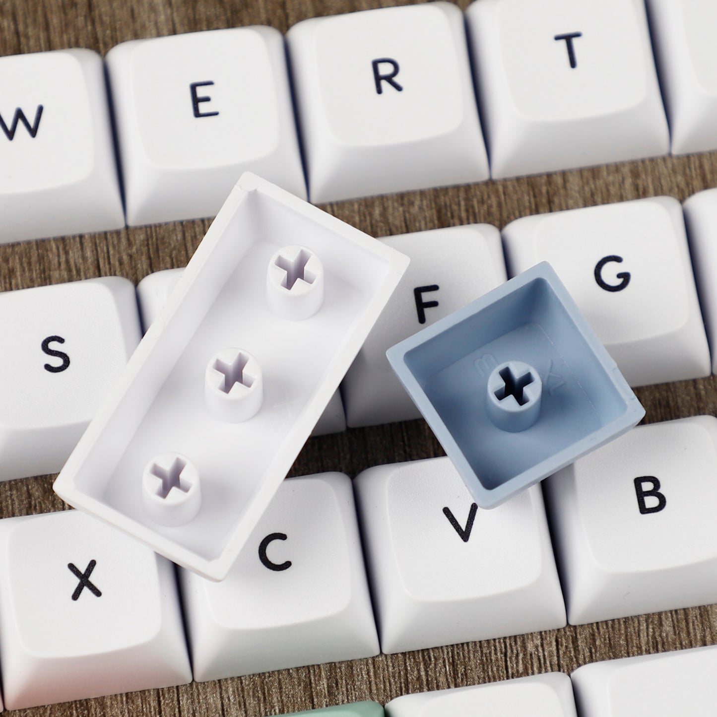 YMDK Colorful theme Dye-Sub Top print Blank XDA Keycap 1.7mm PBT For MX Switches 40% Split36 Split46 Keyboard Planck YMD40v2 Niu40