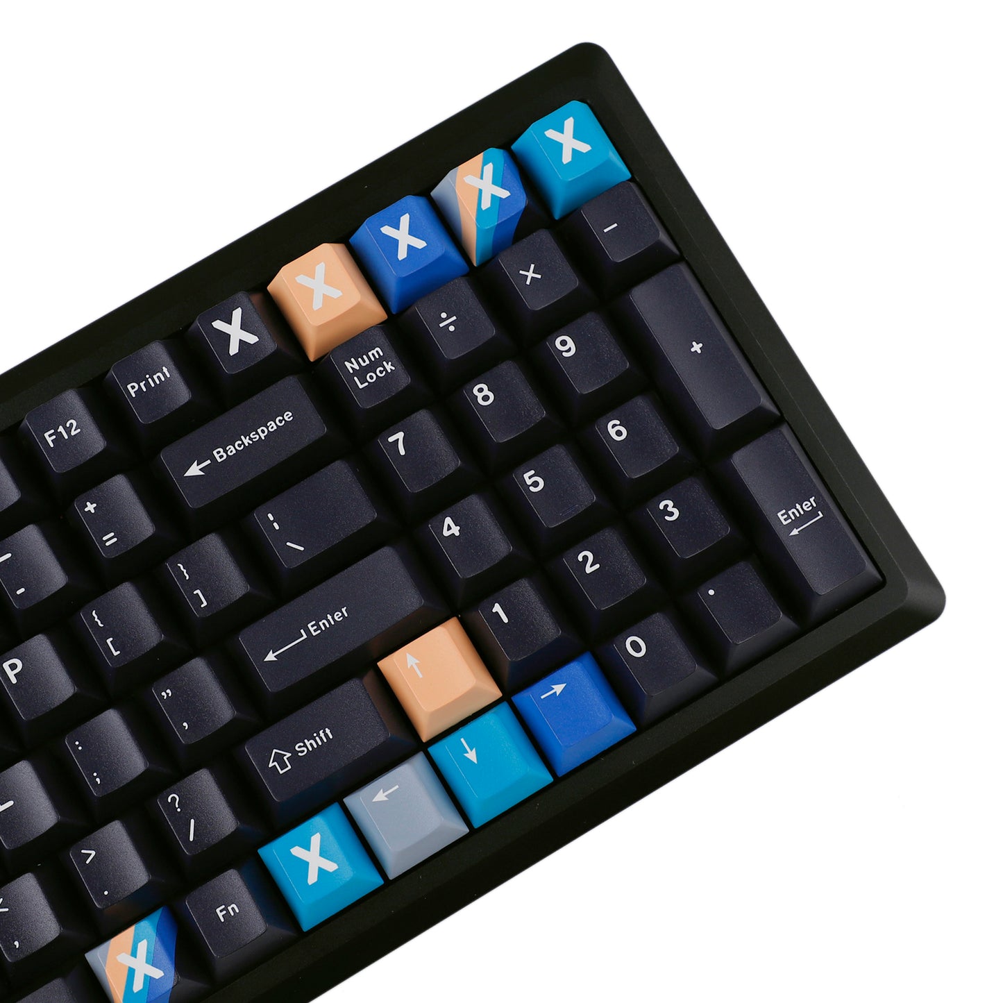 YMDK 1988 Gradient 129 keys Cherry Profile Keycaps Gaming Keyboard PBT For MX Switch Mechanical Keyboard