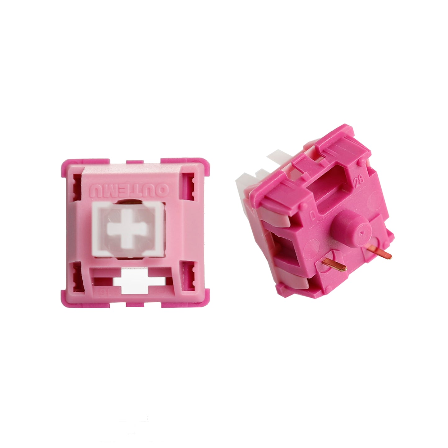 Outemu Four Seasons Hotswap Keyboard Switch 3-Pin 55gf Pre-lubed Spring Breeze Lotus Switch Tactile Switches for Mechanical Keyboards