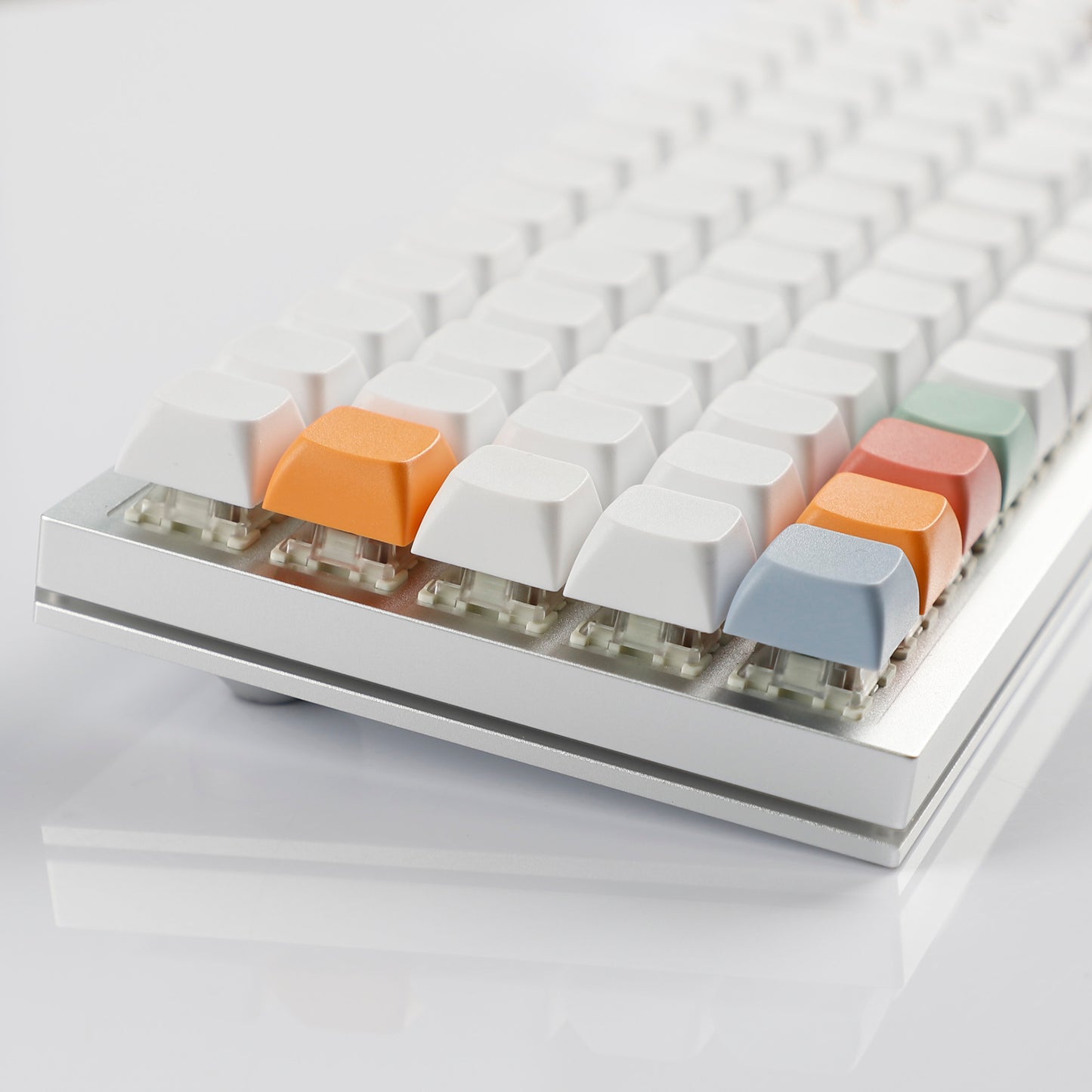 YMDK Colorful theme Dye-Sub Top print Blank XDA Keycap 1.7mm PBT For MX Switches 40% ID75 Split36 Split46 Keyboard Planck YMD40v2 Niu40